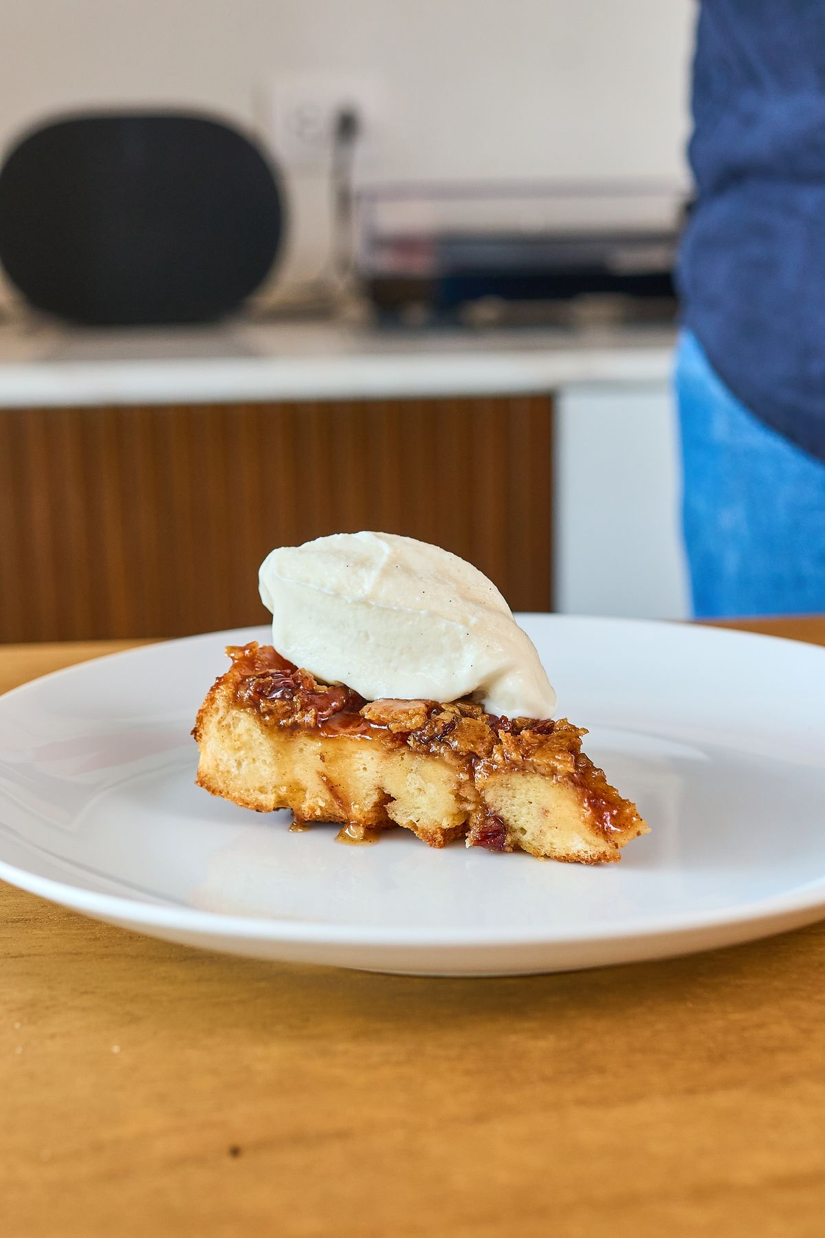 Budín de Pan Brioche con Helado