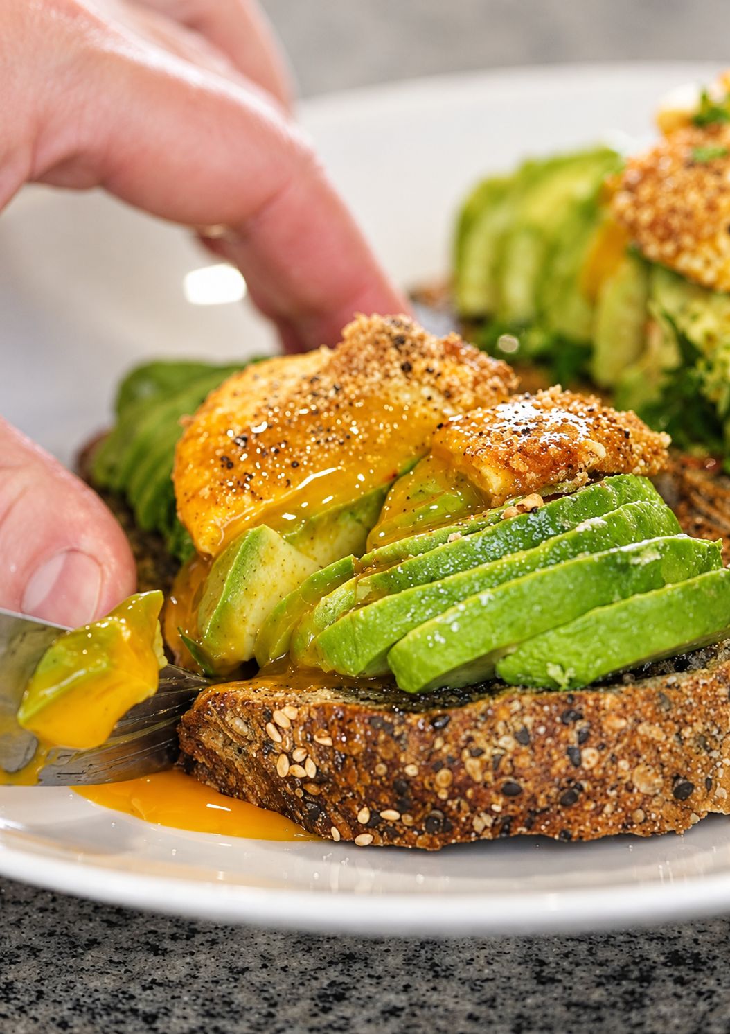 Crispy Yolks On Toast