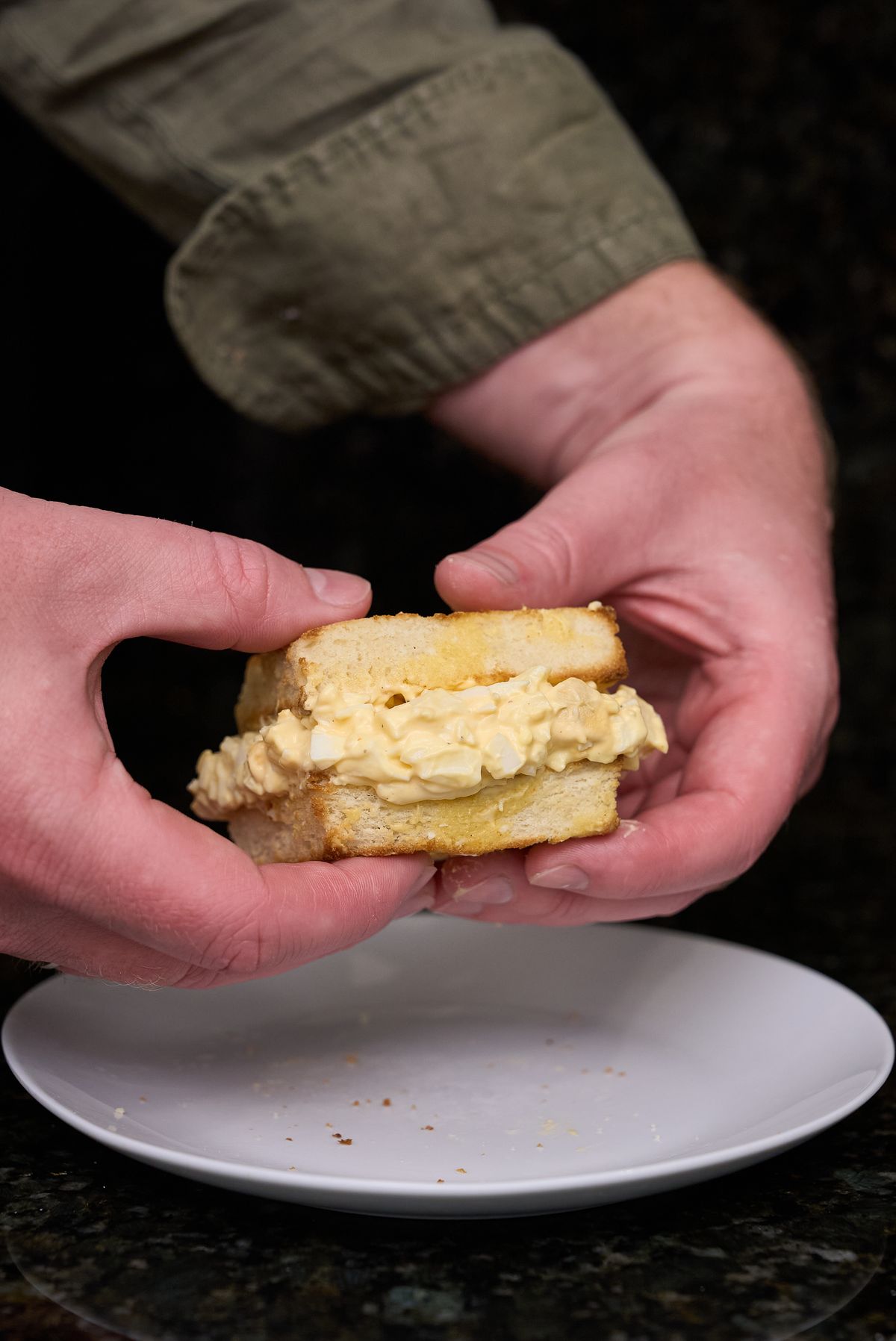 Egg Sandwich on Crispy Brioche