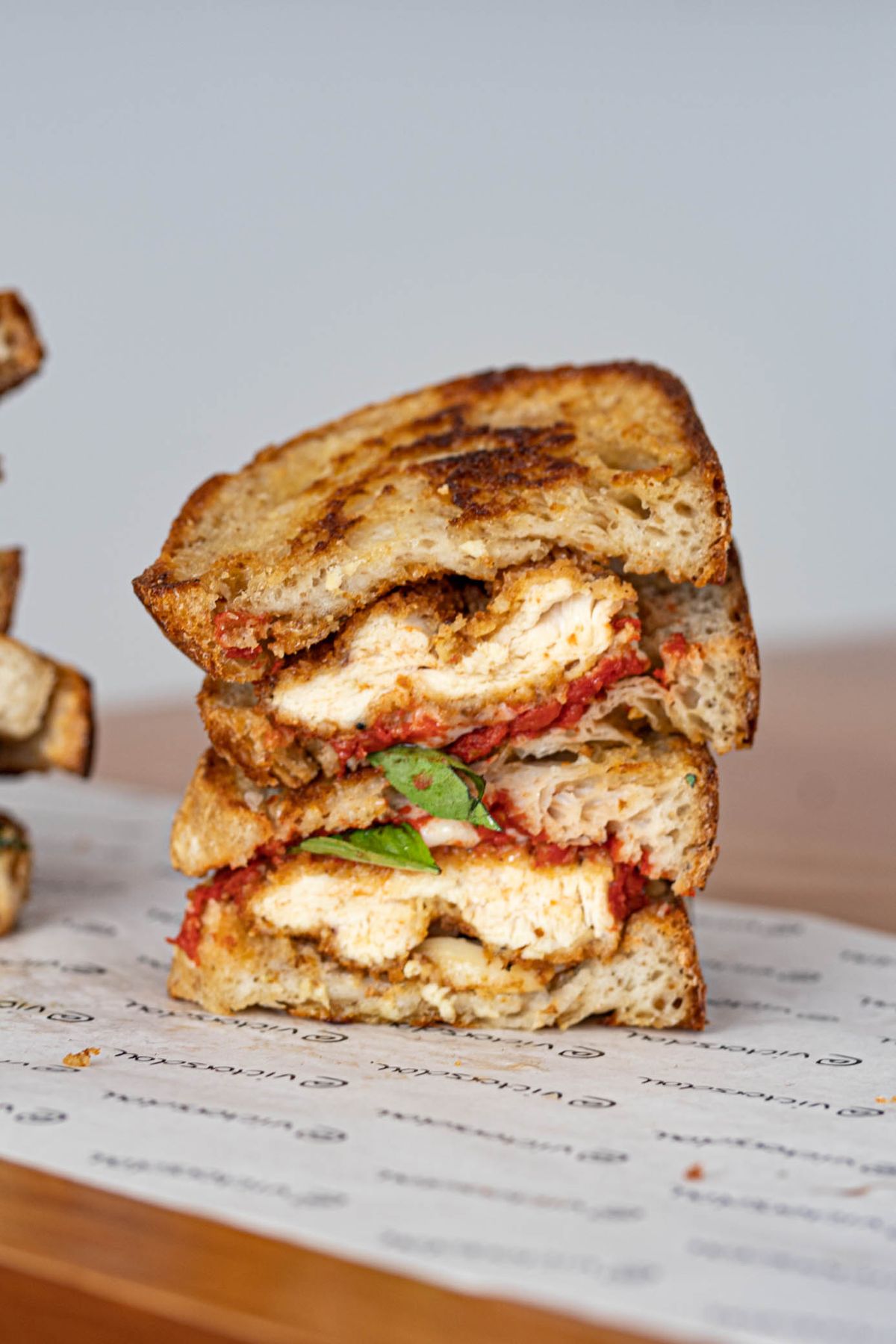 Fried Chicken Napolitana Sandwich