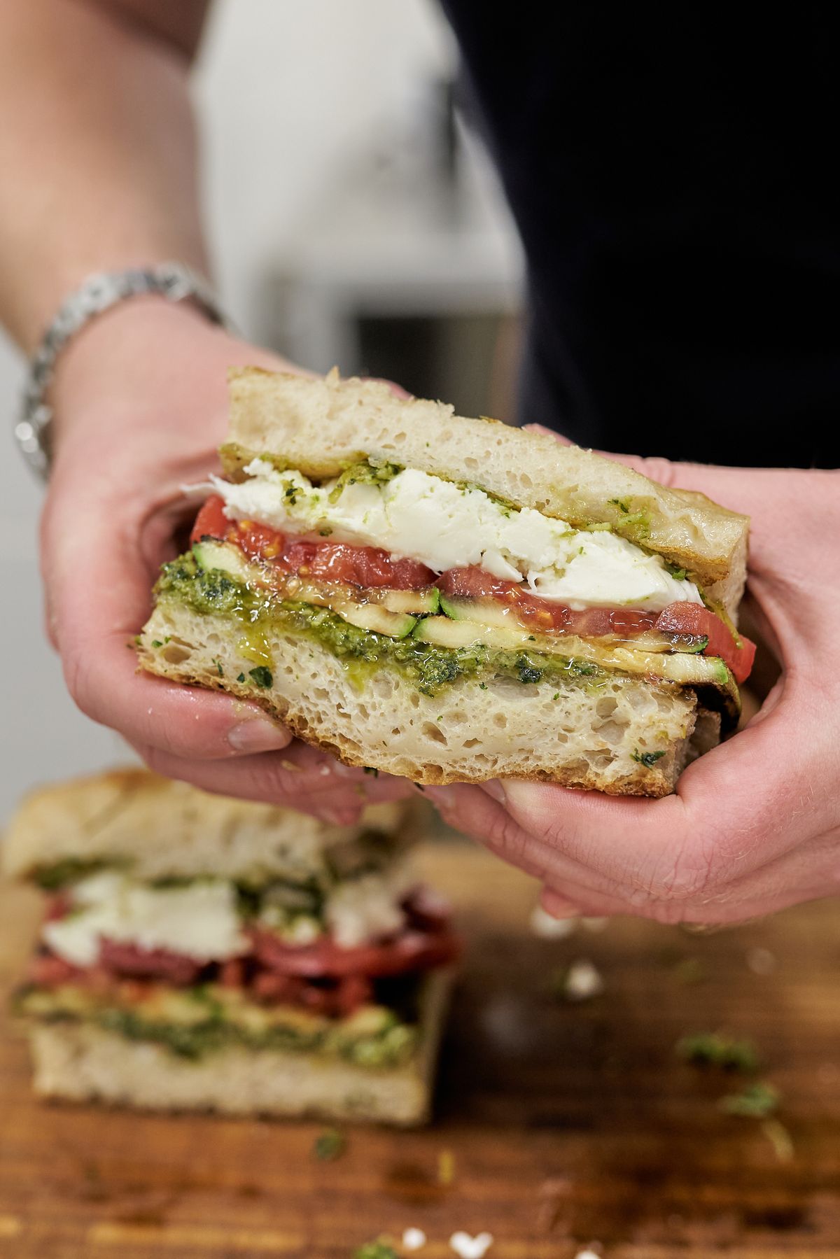 Grilled Zucchini Focaccia