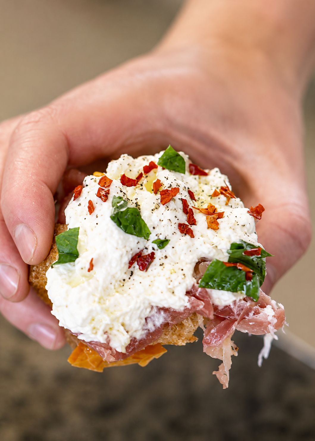 Tomatoes, Parma and Burrata Toast